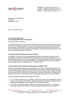  Verordnungspaket Umwelt Frühling 2022