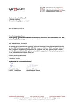  Änderung des Bundesgesetzes über Förderung von Innovation, Zusammenarbeit und Wissensaufbau im Tourismus