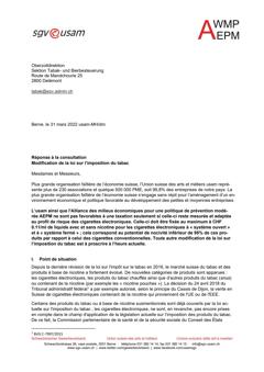  Modification de la loi sur l’imposition du tabac