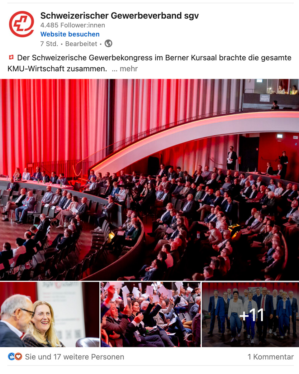 Schweizerischer Gewerbekongress 2026 - alle Fotos