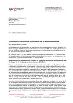  Vernehmlassung: Totalrevision des Bundesgesetzes über die Nationalstrassenabgabe