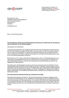  Vernehmlassung: Änderung der Handelsregisterverordnung und Totalrevision der Verordnung über die Gebühren für das Handelsregister